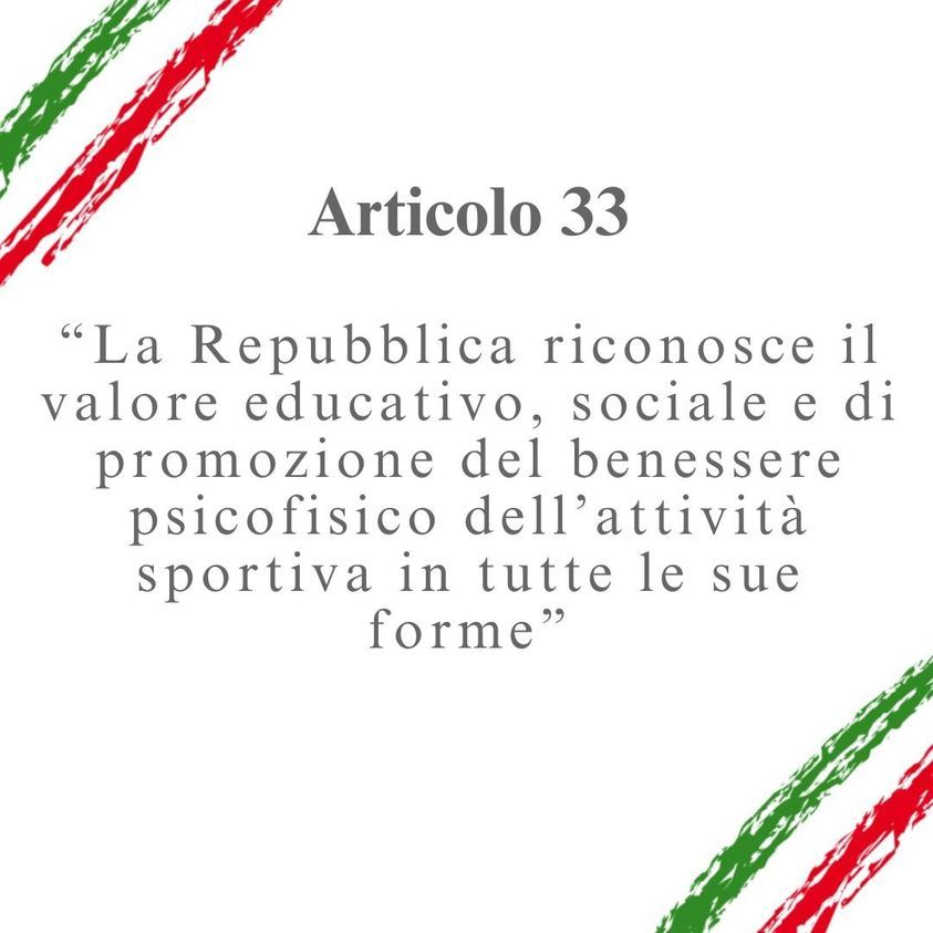 Lo sport entra nella Costituzione italiana - CSAIn :CSAIn